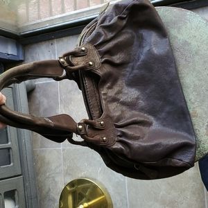 Tocca Leather Bag Shoulder Purse Double Strap Tote